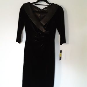 New Tahari ASL Women's partial collar sheath dress